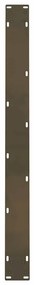 Pés para mesa de jantar em aço natural, 2 peças, 90x (72-73) cm, aço