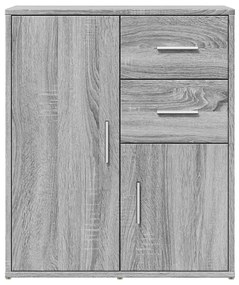 Aparadores 2 pcs 60x31x70 cm derivados madeira cinzento sonoma