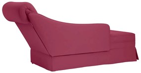 Chaise lounge c/ reforço/apoio de braços direito veludo