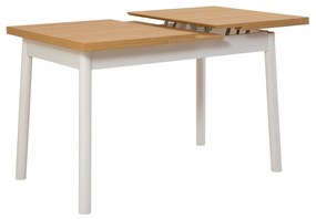 Conjunto de Mesa de Jantar Extensível e Cadeiras Oliver – Branco – Mes