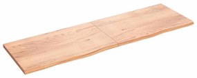 Prateleira de parede 200x60x(2-4) cm carvalho tratado castanho