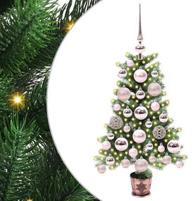 vidaXL Árvore de Natal com 150 LEDs com suporte Verde 65 cm PE