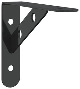 Suportes prateleira 4pcs 15x2,5x11,5 cm aço inoxidável prateado
