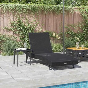 Espreguiçadeira 2 pcs Preto 40 x 40 x 40.5 cm Rattan Sintético