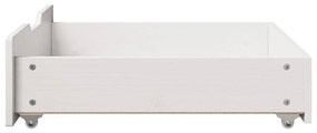 Gavetas para cama 2 pcs 75x55x17 cm pinho maciço branco