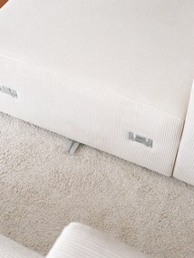 Sofá de Canto Yolo - Branco - 222cm x 89cm x 110cm