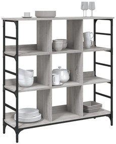 Aparador 102x32x103,5 cm derivados de madeira cinzento sonoma