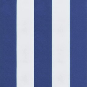 Almofadão cadeira de terraço tecido oxford riscas azul/branco