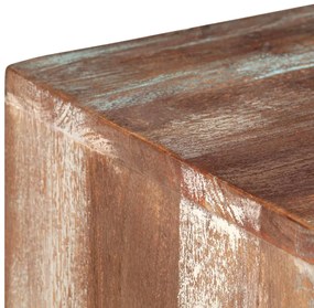 Móvel de TV vintage em madeira de acácia maciça 118x30x40 cm