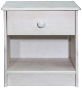 Mesa de cabeceira 41x30x42 cm madeira de pinho maciça