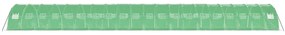 Estufa com estrutura de aço 80 m² 20x4x2 m verde
