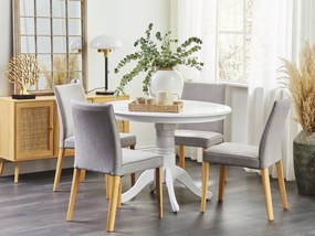Mesa de jantar redonda branca ⌀ 100 cm AKRON Beliani