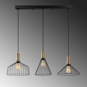 Candeeiro Chandelier Dear – Preto Antique – 104 x 34 cm