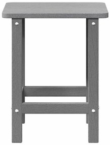 Mesa lateral Adirondack Cinza-claro 38x38x45 cm HDPE
