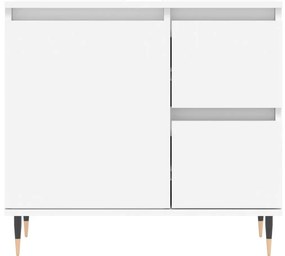 3 pcs conjunto móveis casa de banho derivados de madeira branco