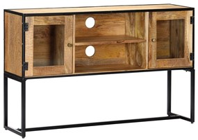 Móvel de TV 120x30x75 cm madeira recuperada maciça
