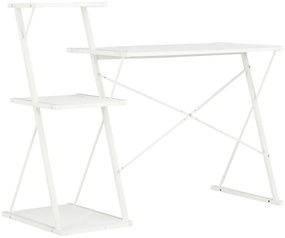Secretária com prateleira 116x50x93 cm branco