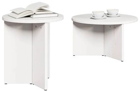 Conjunto de Mesas de Café 2 pcs Branco 49 x 49 x 28 cm