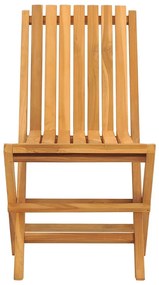 Cadeiras de jardim dobráveis 8 pcs 47x47x89 cm teca maciça