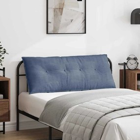 vidaXL Travesseiro para Costas Azul 120 x 50 cm