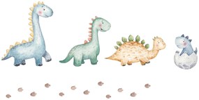 Cama infantil  dupla branca LUK dinossauros 160x80 - colchão e estrado incluído