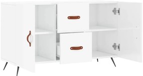 Aparador 100x36x60 cm derivados de madeira branco brilhante