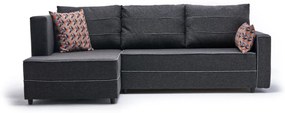 Sofá-Cama de Canto Ece – Antracite – 242 cm x 88 cm x 90 cm