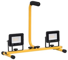 Projetor c/ iluminação LED e pega 2x20 W branco frio