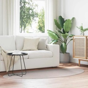 vidaXL Tapetes de área HUARTE Areia 100 x 200 cm Poliéster