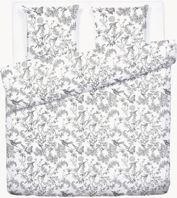 Conjunto de roupa de cama em cetim de algodão Colibri Floral, vários tamanhos