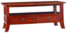 vidaXL Mesa de centro clássica 90x50x40 cm mogno maciço castanho
