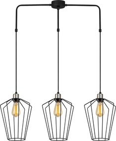 Candeeiro de Teto Fener – Preto – 90 x 25 cm