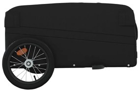 Reboque para bicicleta 45 kg ferro preto