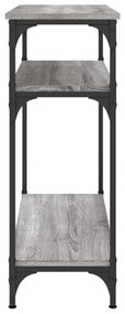 Mesa consola 75x29x75 cm derivados de madeira cinzento sonoma