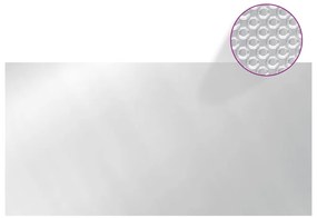 Cobertura para piscina 488x244 cm PE prateado