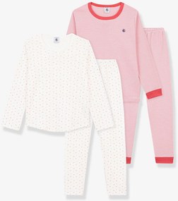 Lote de 2 pijamas PETIT BATEAU para criança rosa