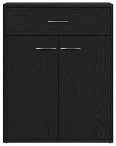 Buffet Preto Carvalho vidaXL 60x30x75 cm Madeira Compensada
