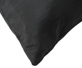 Almofadas de sofá 4 pcs 40x40 cm tecido preto