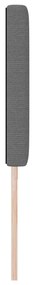 Cabeceira LED vidaXL Design Simples Cinza Claro 100 cm Tecido de Velud