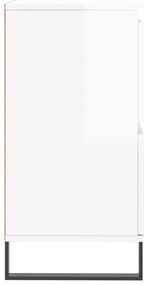 Aparadores 3 pcs derivados de madeira branco brilhante