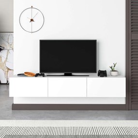 Móvel de TV "Maximus" de Parede – Branco – 180 x 30 x 30 cm – Design M
