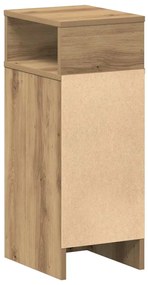 Mesas de cabeceira 2pcs c/ gaveta 25x31x66cm carvalho artisiano