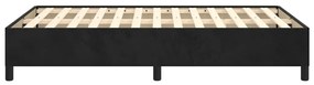 Estrutura de cama sem colchão 120x190 cm Veludo preto
