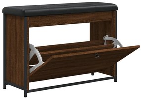 Banco sapateira c/ gaveta articulada 82x32x56 carvalho castanho