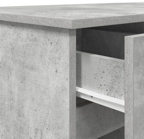 Escrivaninha vidaXL Cinza Concreto 140x49x76 cm Madeira Composta