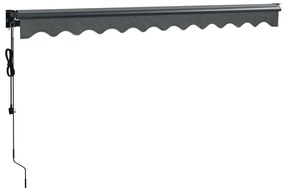 Toldo retrátil automático 3,5x2,5 m antracite
