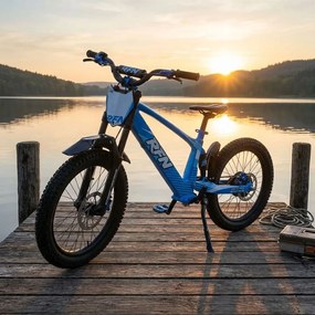 Bicicleta elétrica infantil sem pedais 750W 20" 36V 7.5Ah RXF EVO-RACING Azul