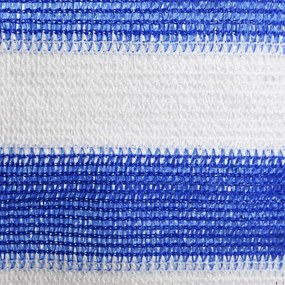 Tela de varanda 90x500 cm PEAD azul e branco