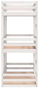 Beliche triplo 90x190 cm madeira de pinho maciça branco