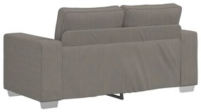 Sofá-luvas 120 cm tecido corduroy cinzento-claro